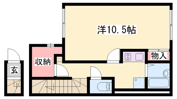 人丸前駅 徒歩7分 2階の物件間取画像